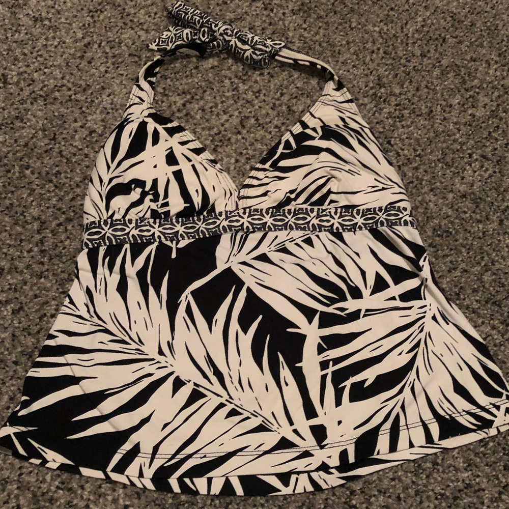 Black/White Tankini